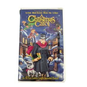 A Christmas Carol Animated VHS 1997 Tim Curry Whoopi Goldberg Ed Asner